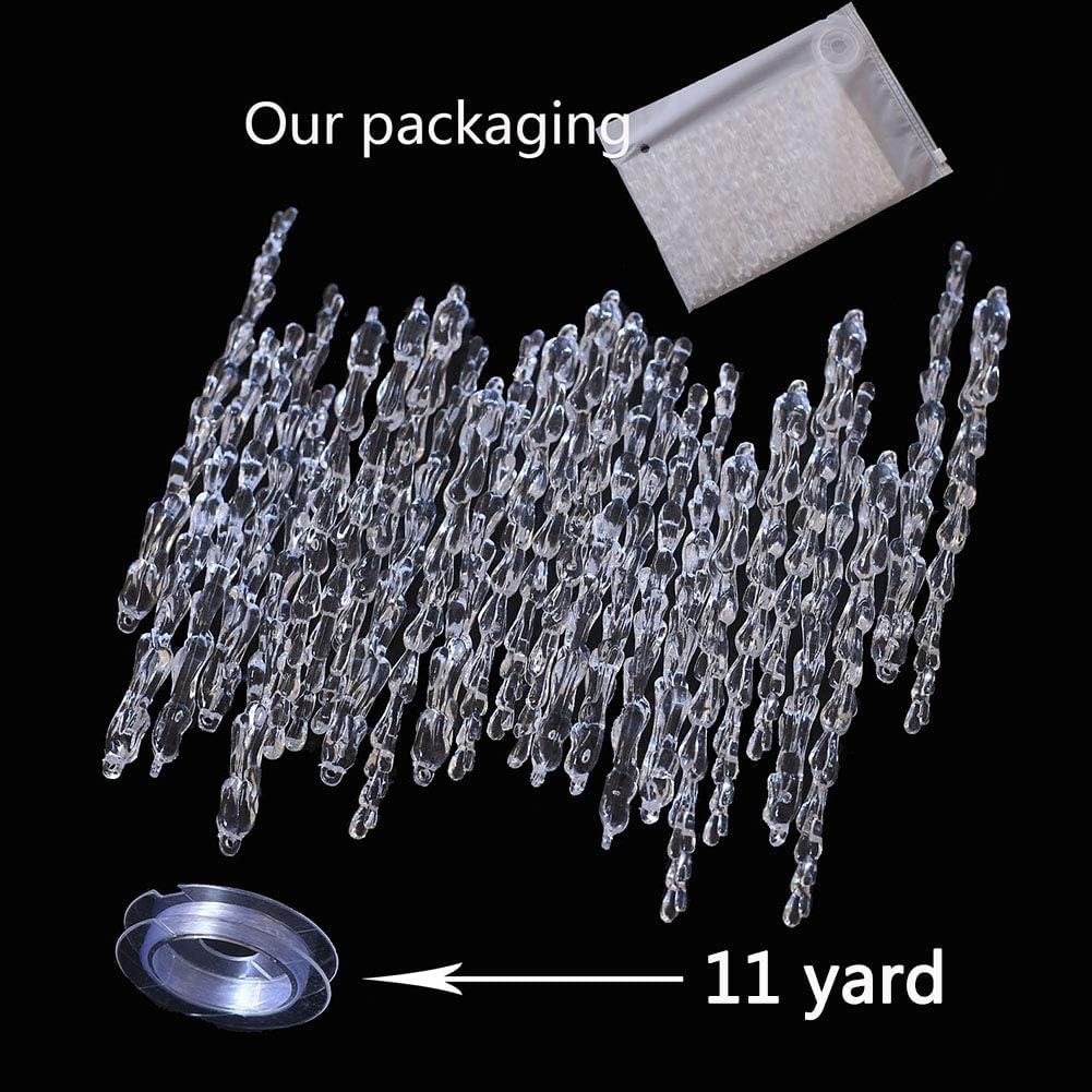 25 pcs icicles Ornament Set - ToBeIT Christmas Decoration Acrylic Clear icicles Set (25pcs Icicle Ornament)