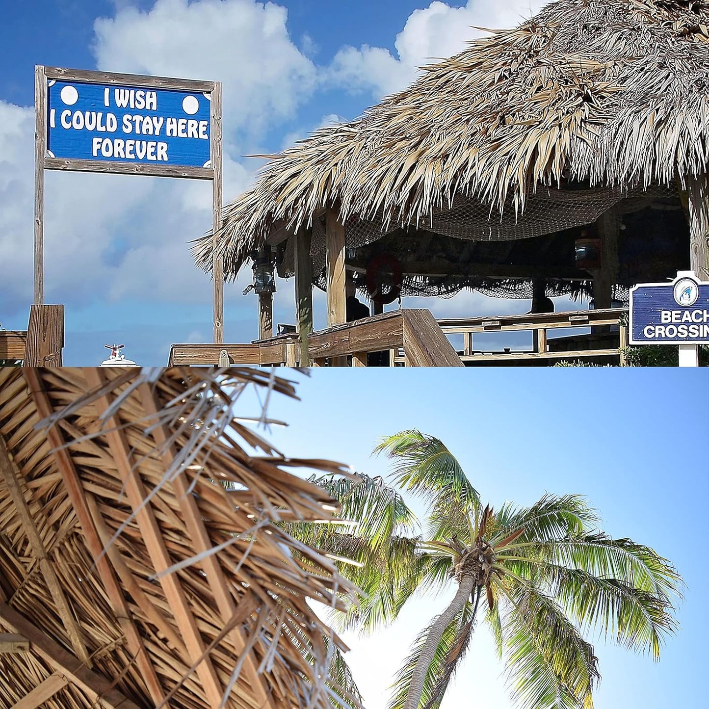 198'' x 16" Tiki Straw Roof Thatch –Mexican Style Artificial Palm Thatch Rolls,Tiki Bar Hut Grass Duck Boat Blinds Grass Runner Rolls Palapa Thatch Roofing for Garden Patio Umbrella Covers Fence Party