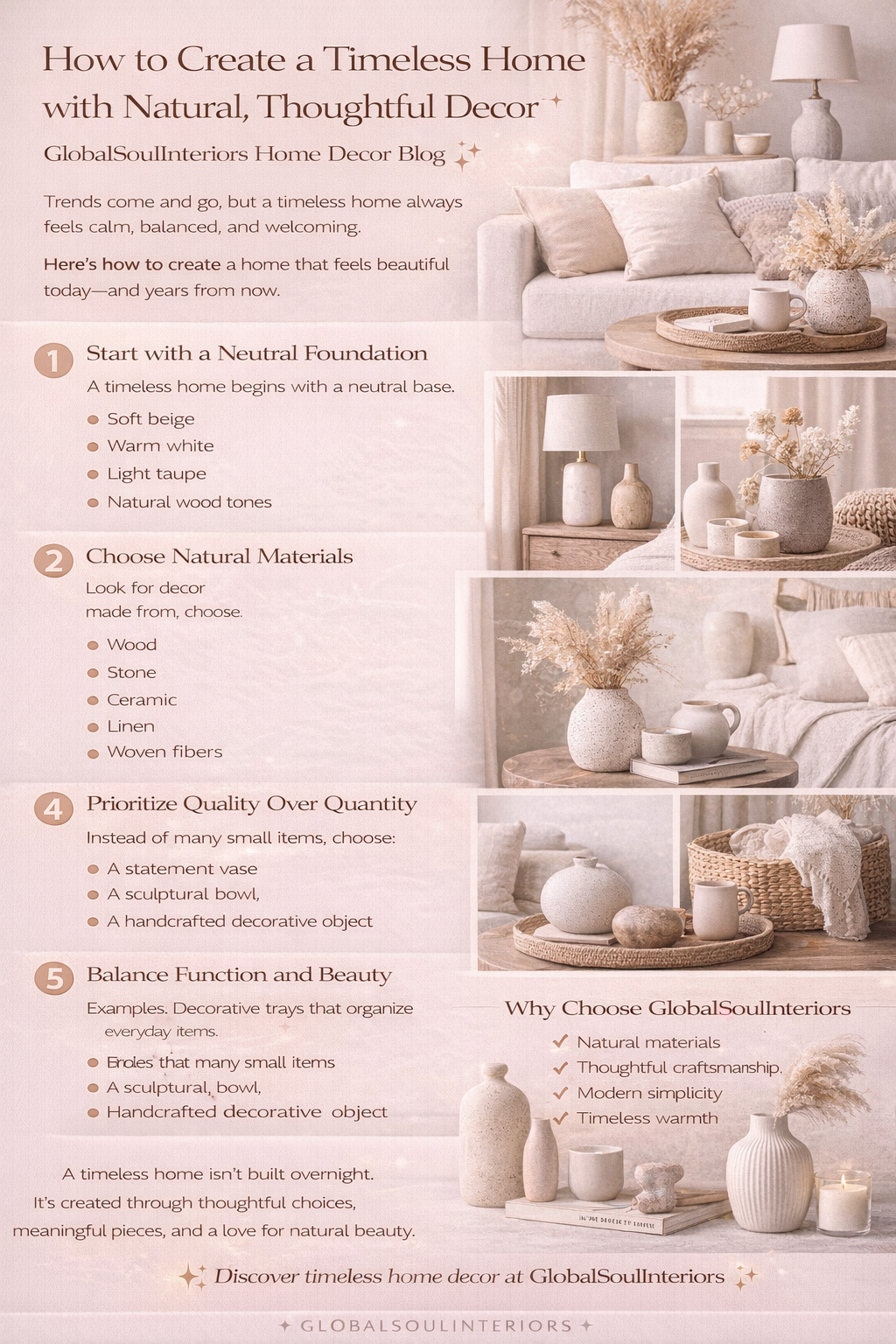 How to Create a Timeless Home with Natural, Thoughtful Decor