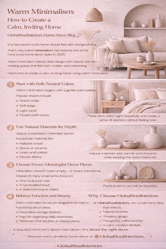 Warm Minimalism: How to Create a Calm, Inviting Home