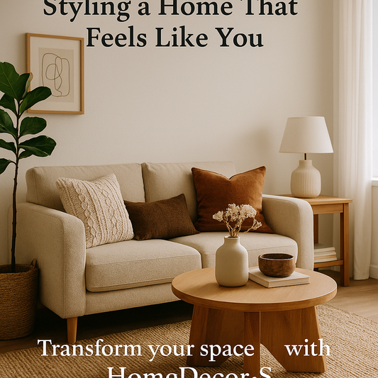 “Where Comfort Meets Character: Styling a Home That Feels Like You”**