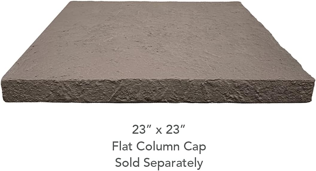 GenStone Faux Stacked Stone 90 Degree Outside Corner Panel 22.5" x 12" in Desert Sunrise Color for Do It Yourself Friendly Home Improvement Projects