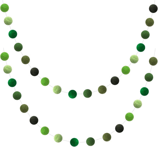 Felt Ball Garland Misscrafts 9.8 Feet 100% Wool Roving Pom Pom Garland 20mm Colorful for Baby Shower Grand Opening Party Festivals Room Decorations