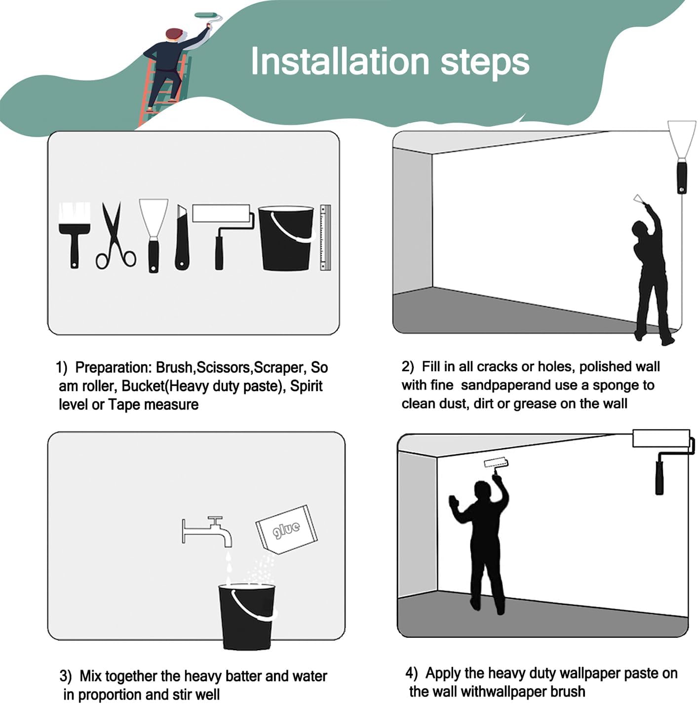 -Colorful Forest Beautiful Starry Tree Branches Wallpaper Bedroom XT14 S 100" x 65"