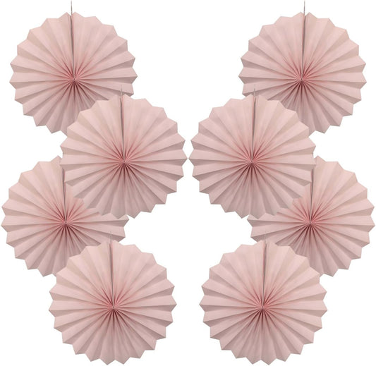 Pink Birthday Decorations,DIY Pink Paper Fans Hanging Decoration ,Party Supplies Party Fans 12in, Pink Christmas,Wedding Graduation Events Accessories 30 Color DIY Set (Baby Pink)