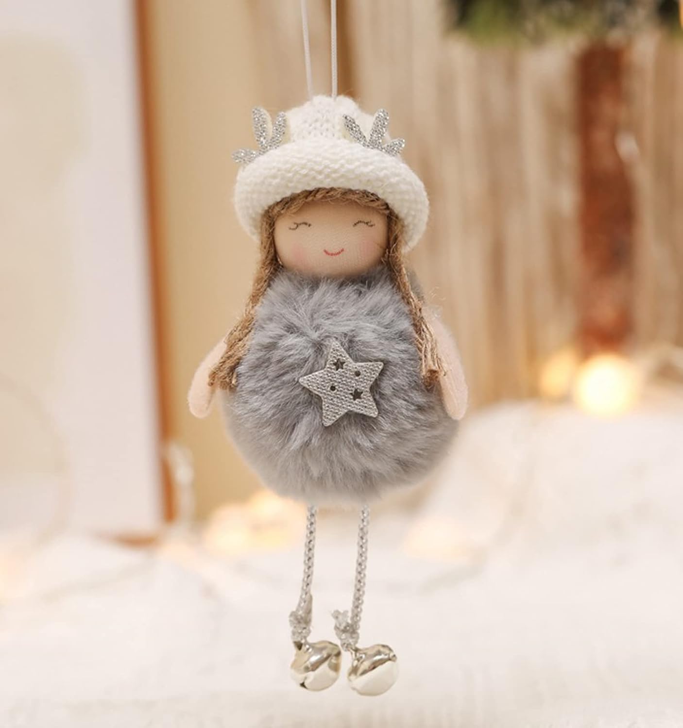 3pcs Christmas Angel Doll Decoration, Christmas Tree Hanging Ornaments, Thanksgiving Day Birthday Gifts, New Year Fairy Presents, Home Party Kids Girls Toys Pendant(GF-X2)