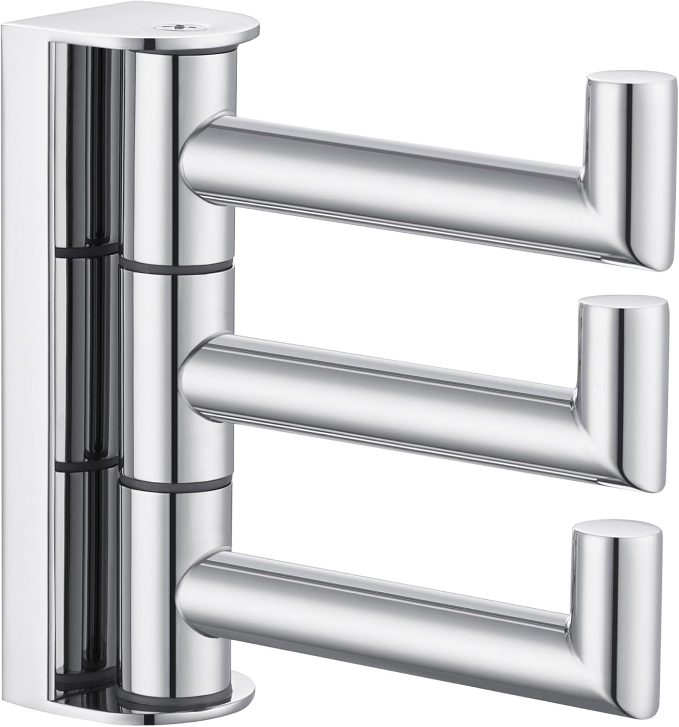 Angle Simple Towel Hook for Bathroom, SUS 304 Stainless Steel Foldable Robe Towel Holder, Wall Coat Hook, Polished Chrome