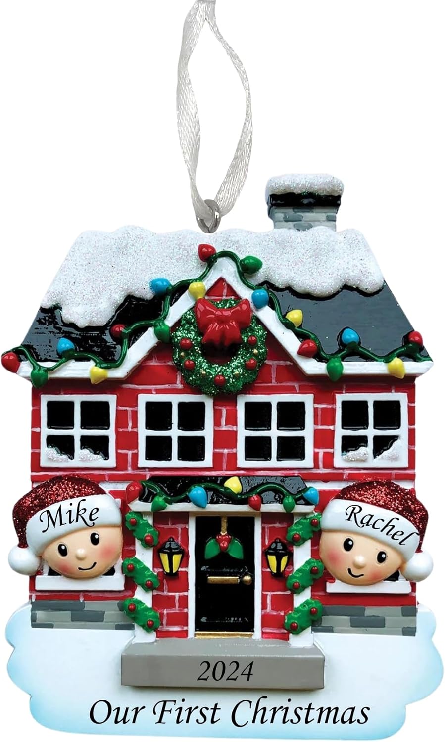 2025 Family Christmas Ornament – Personalized Ornament for Families – Custom Family Ornament – Holiday Tree Decoration Keepsake Gift (Family of 2)