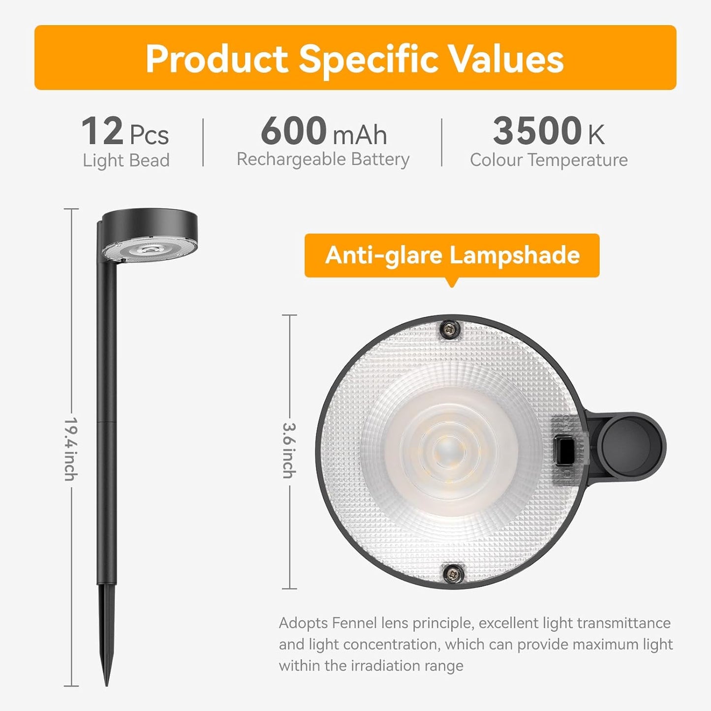 2 Pack Solar Pathway Lights Outdoor, Bright LED Solar Lights Outdoor Waterproof, Up to 12 Hrs Modern Path Lighting for Yard Garden Walkway Driveway Lawn Decor (2 Pack)