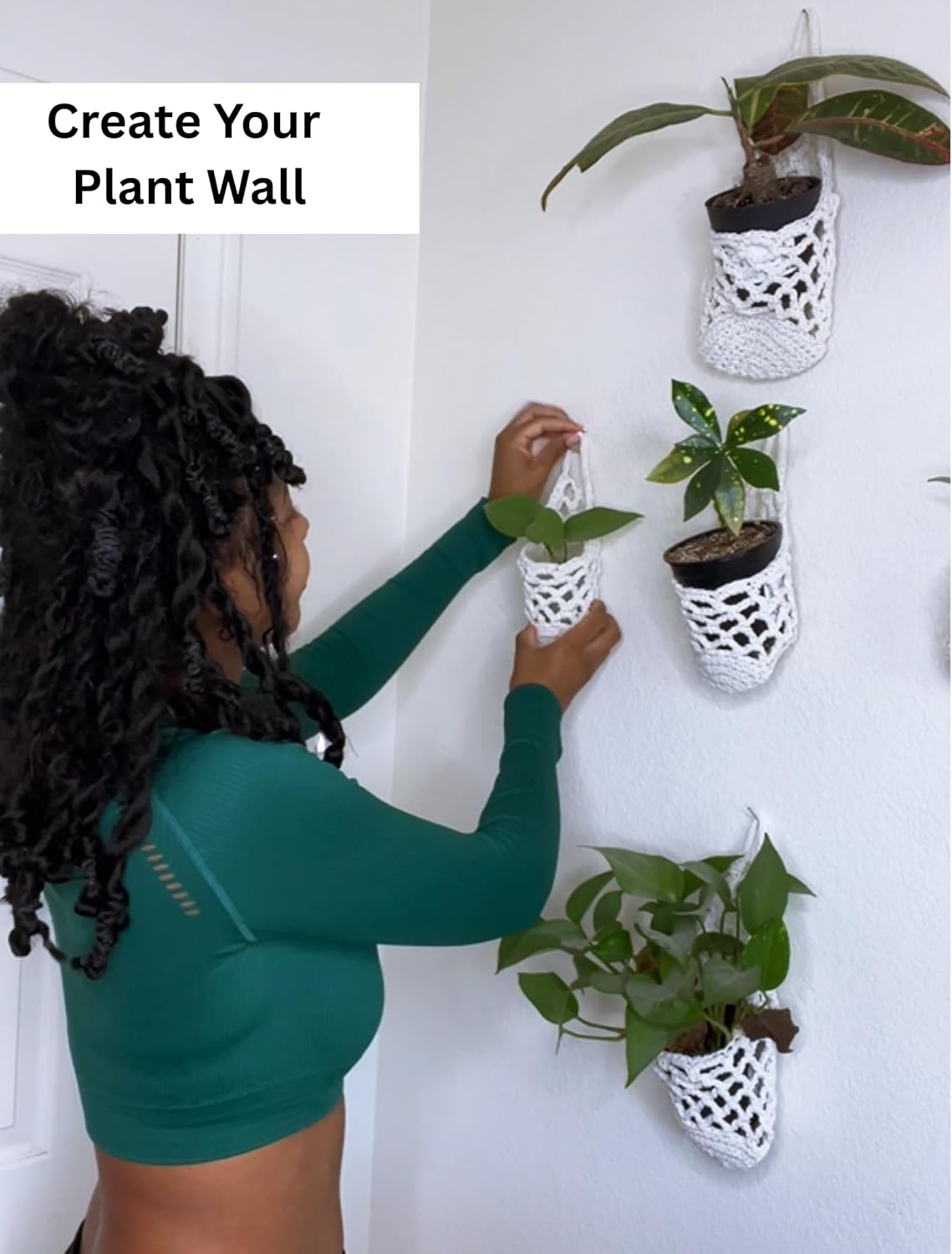 2PK Wall Planters for Indoor Plants, Macrame Plant Hanger | Wall Planter, Plant Hanger, Hanging Planter (2PK, for 6 inch Pot)