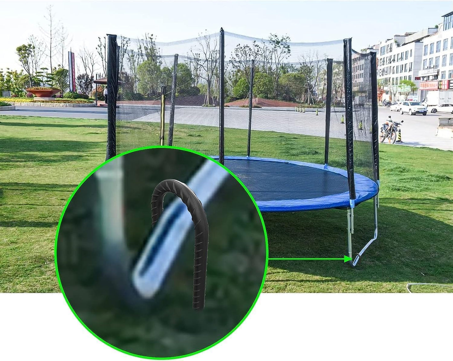 AAGUT Rebar Stakes 16 Inch 16 Pack 1/2" Heavy Duty J Hook Ground Spikes, Tent Stakes Chain Link Fence Metal Steel Anchors for Outdoor Decorations, Inflatables, Trampoline, Canopy, Swing Set