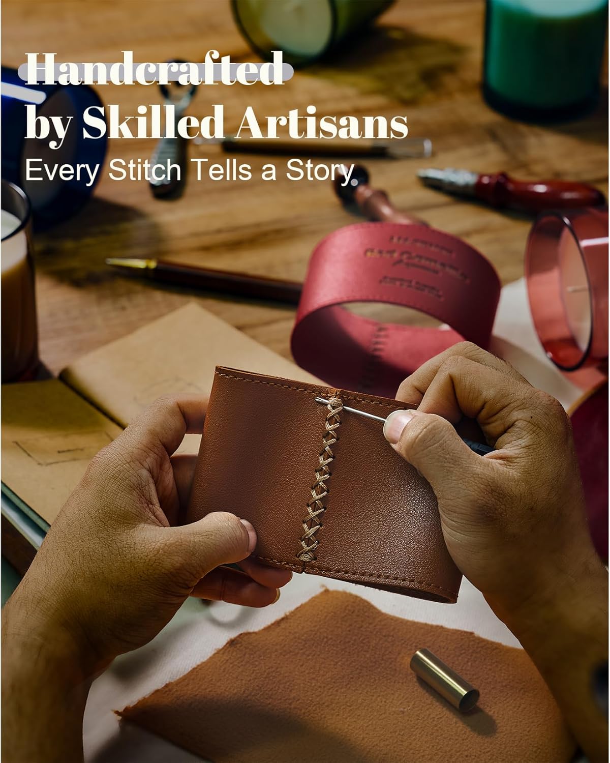 M&SENSE Mint Lavender Scented Soy Candles - Vegan, Heavy Scented, No Toxin Relaxing Candles for Stress Relief, 10oz 42-Hour Burn Time, Housewarming Gift for Women Man