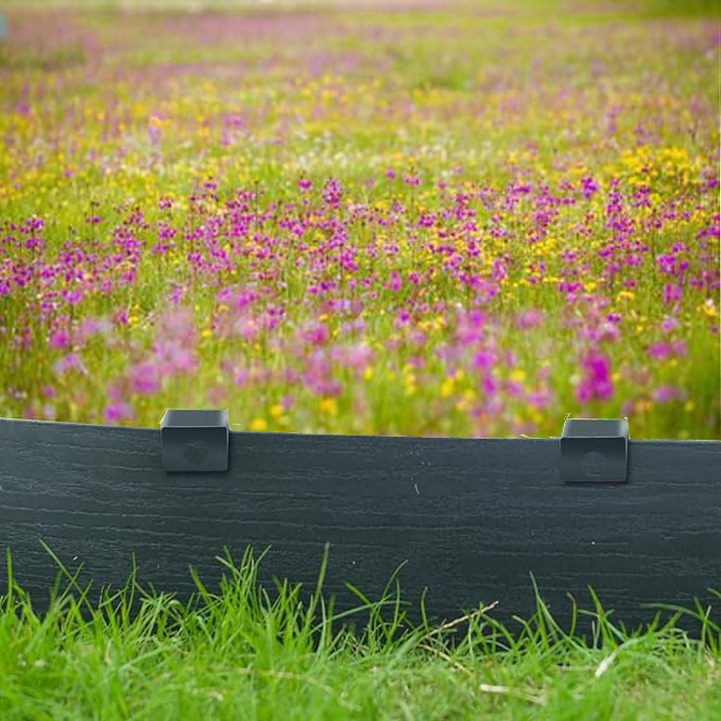 60Pcs Metal Garden Landscape Edging Stakes,Black, 10inch anchoring Stakes Landscape Anchoring Spikes for Terrace Board, Grass Barrier, Landscape Edging Coil, Garden Liner, Bender Board