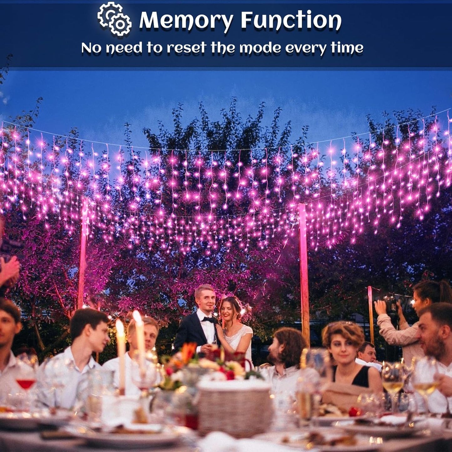 66ft Icicle Lights for Outside, Pink Christmas Lights Outdoor Waterproof for House, 640 LED Twinkle Tree Light with 120 Drops Clear Wire Short Curtain Light for Room Home Wall Indoor Decorations