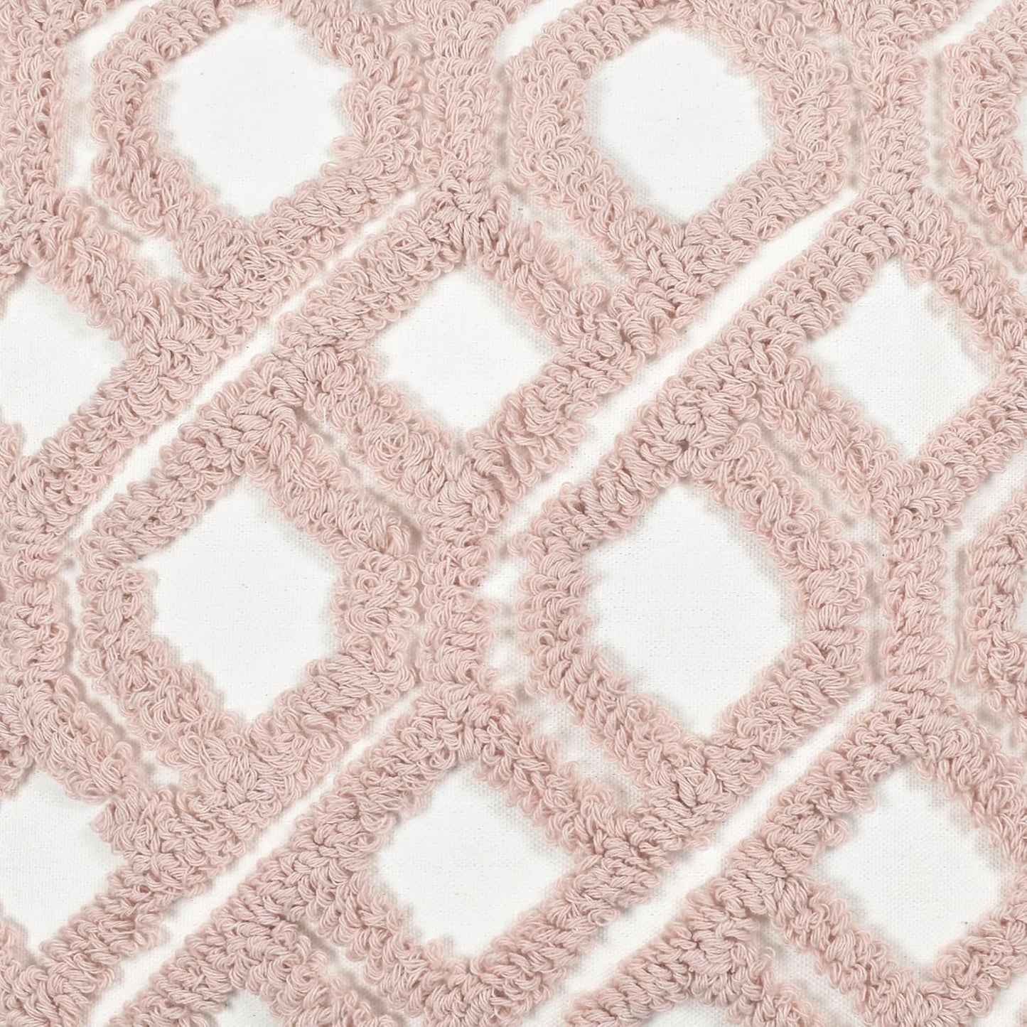 Boho Pillow Covers 18X18 Inch Boho Tufted Throw Pillow Covers Decorative Tassels Cushion Cover Farmhouse Pillow Case for Couch Sofa Bed Living Room Bedroom, Blush