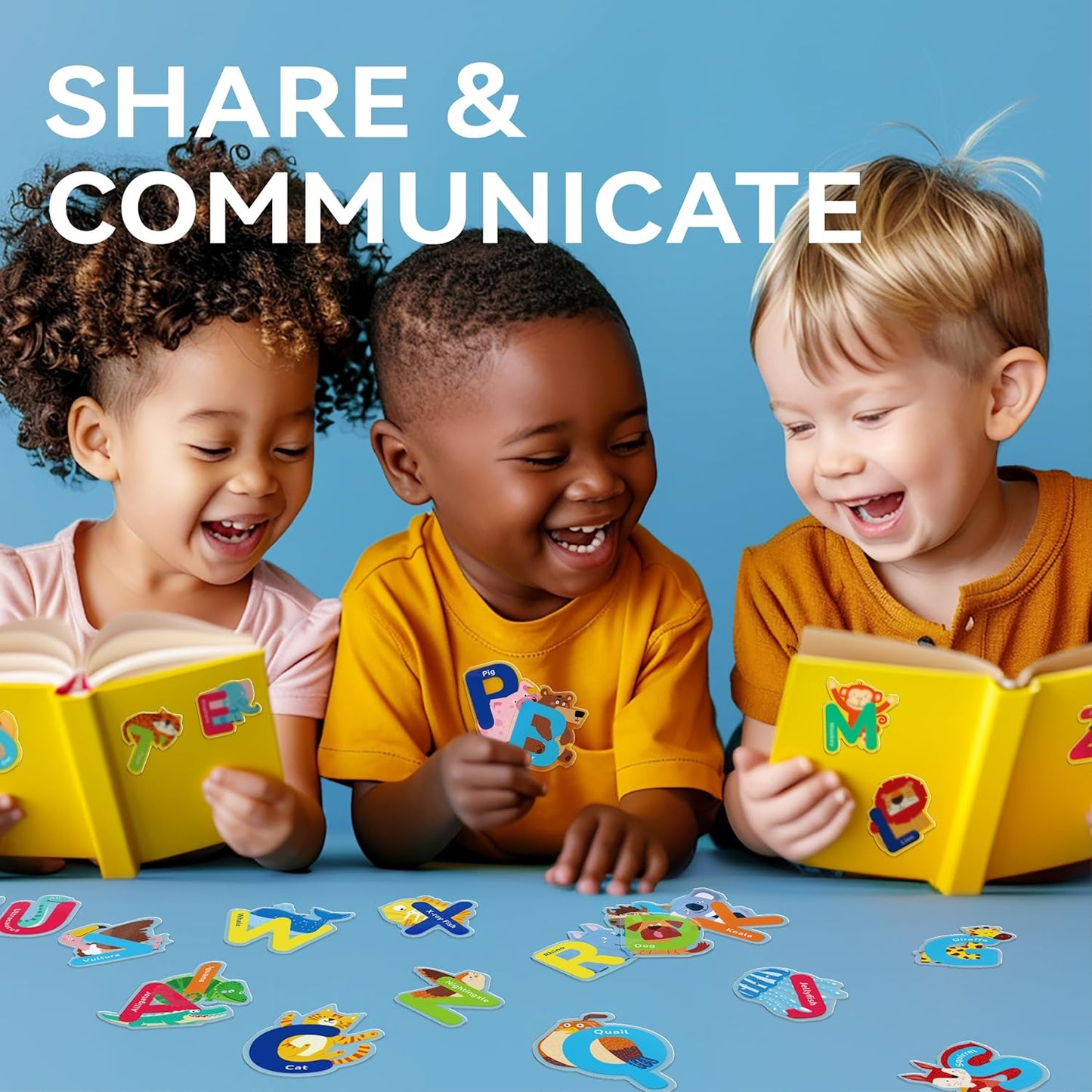 26 PCS Alphabet Animal Gel Stickers Colorful Uppercase Animal Stickers and ABC Window Decals Ideal for Toddlers Spelling Learning for Home Classroom and Nursery Thick Removable & Reusable